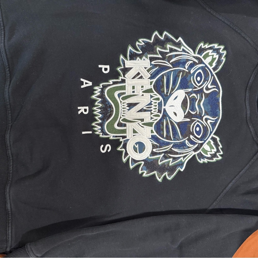 Kenzo Black and Blue Tiger Sweatshirt